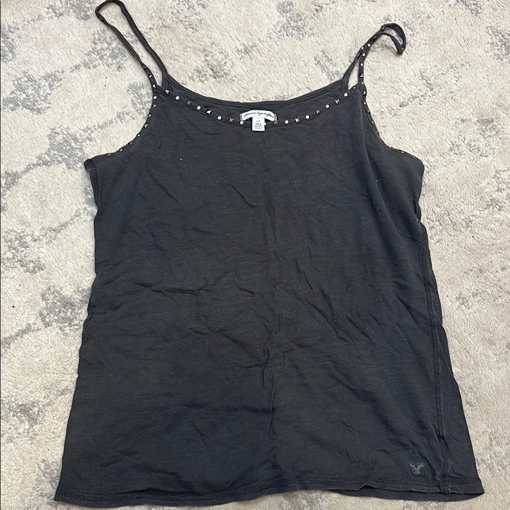 AE Black Studded Tank Top